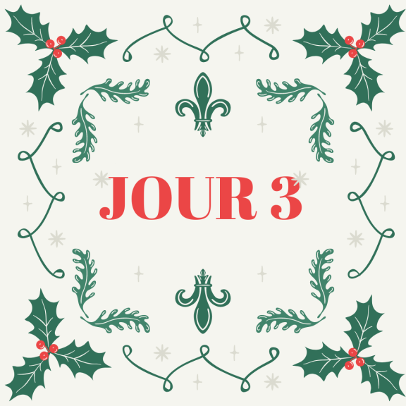Calendrier de l&#039;Avent - Gagnant(e) du Jour 3
