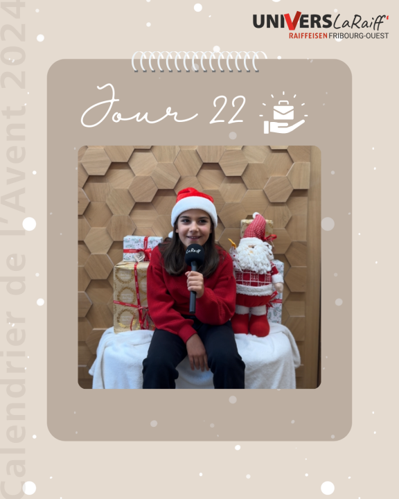 Calendrier de l'Avent 2024 - Gagnant(e) du Jour 22