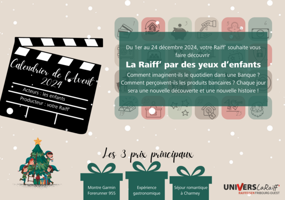 Le Calendrier de l’Avent de la Raiff&#039; est de retour pour vous en 2024 !